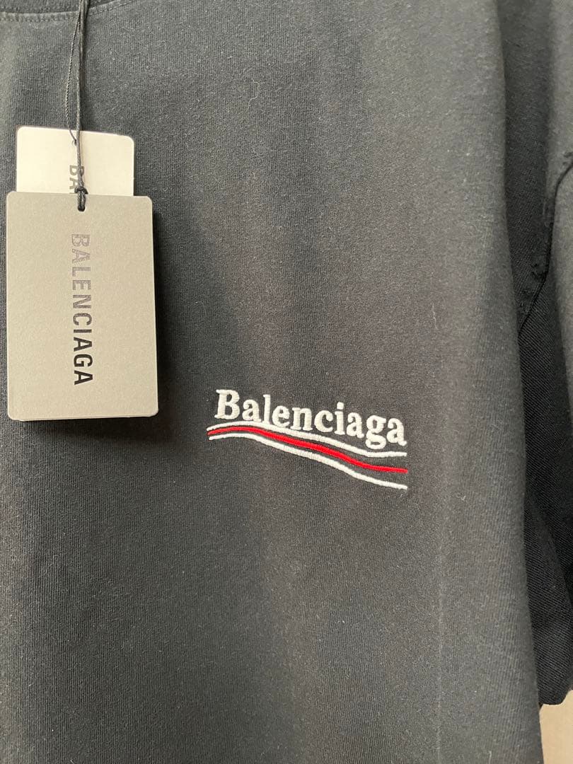 新品未使用 Balenciagaバレンシアガ半袖Ｔシャツ ブラック ダメージ加工