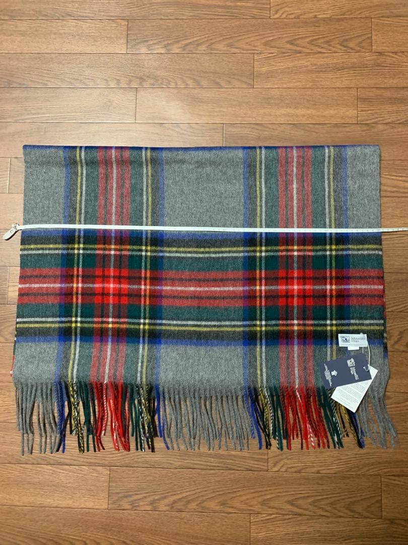 し*ん様 大判ジョンストンズ カシミヤ 100%マフラー ストール グレースチュ