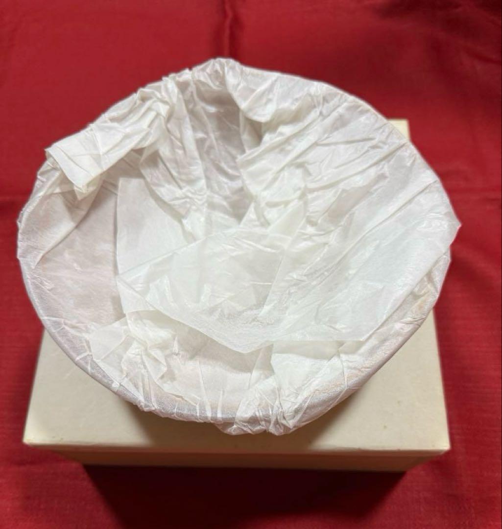 【新品未使用】萩焼 泥華窯 十三代 坂田泥華 淡いピンクの器 木箱•包装紙有り