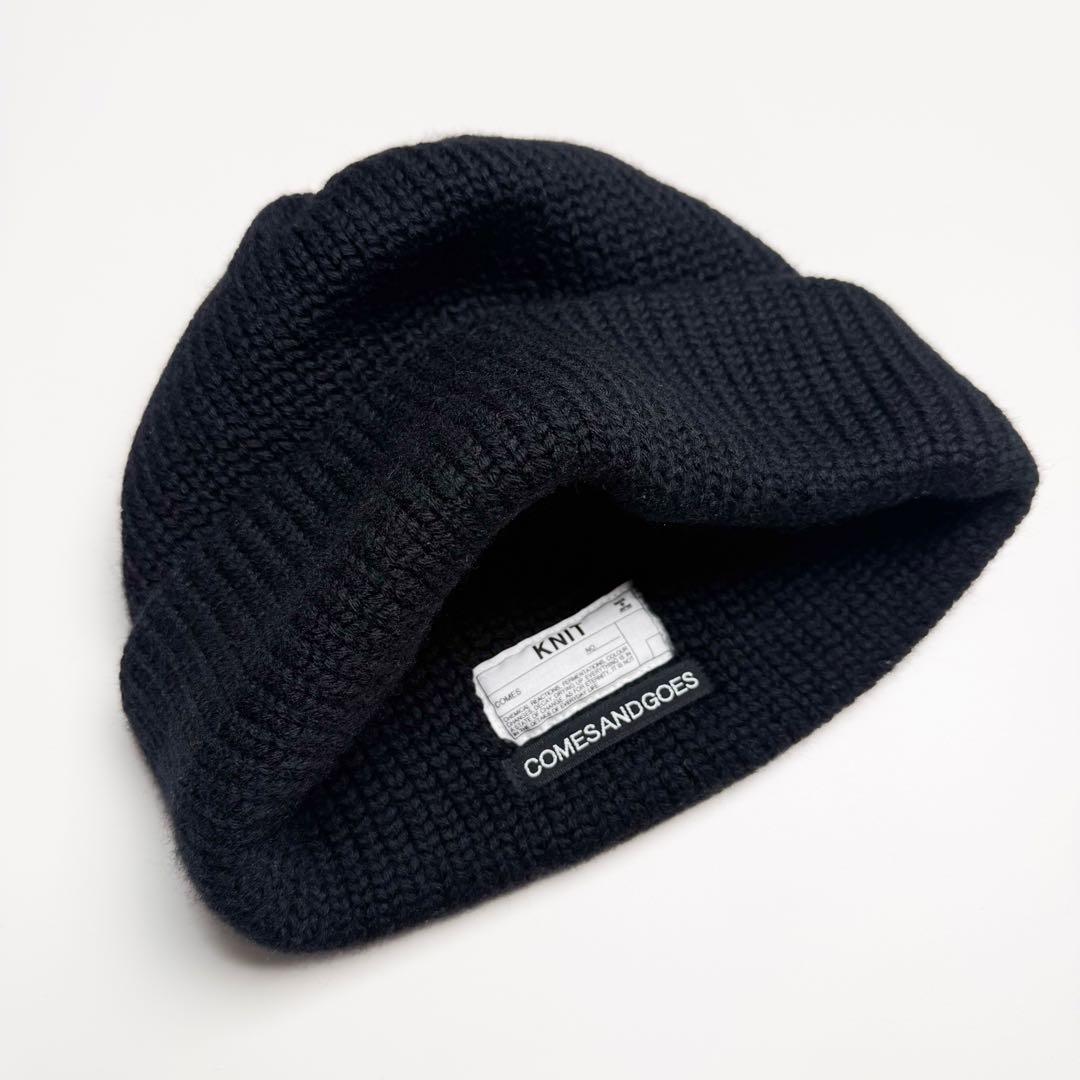 帽子 COMESANDGOES wool standard knit / BLACK