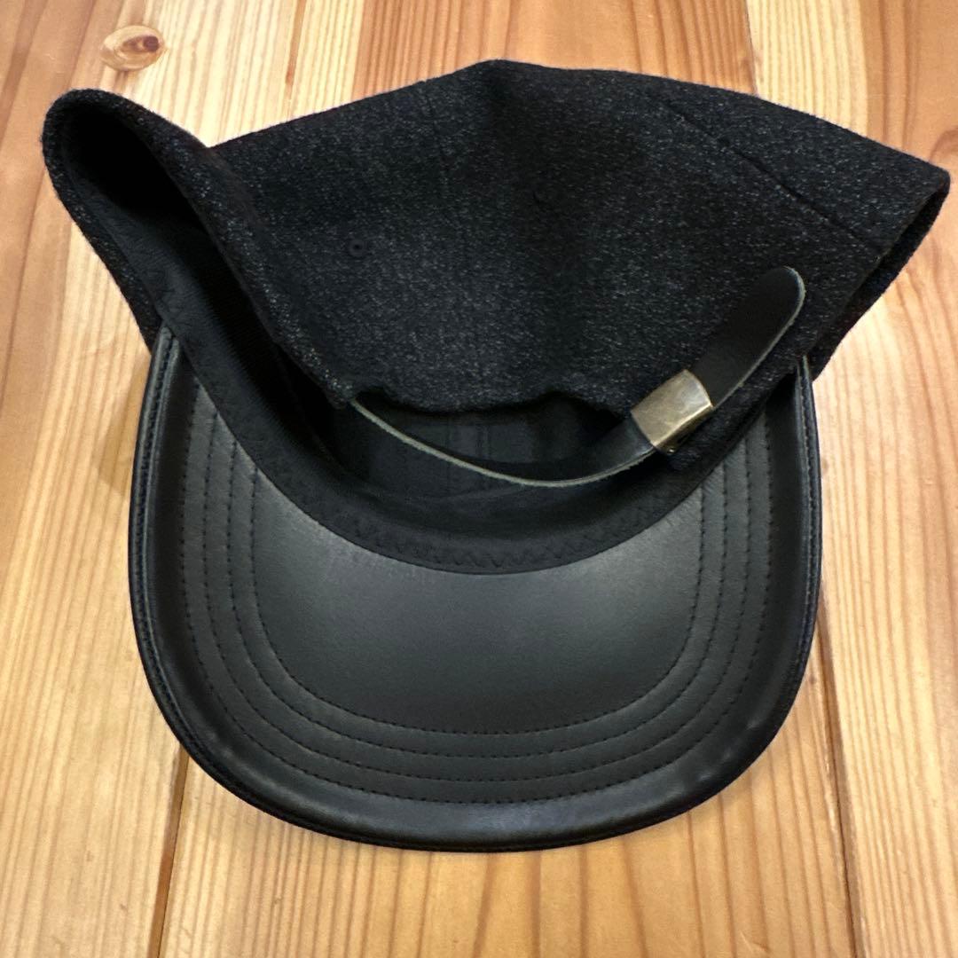 Mr.FATMAN WOOL CLASSIC LEATHER CAP ブラック