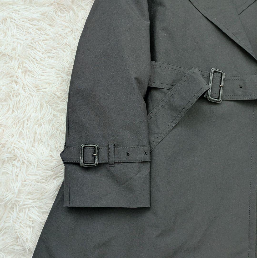 【美品】定価4.8万 UNTITLED ドロップショルダートレンチコート XS