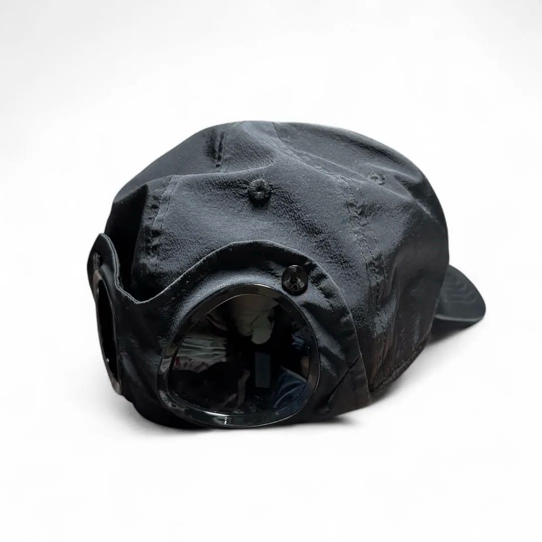 帽子 c.p company goggle cap L black tec