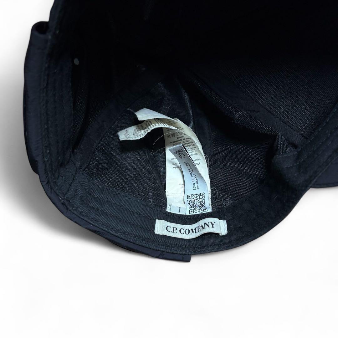 帽子 c.p company goggle cap L black tec
