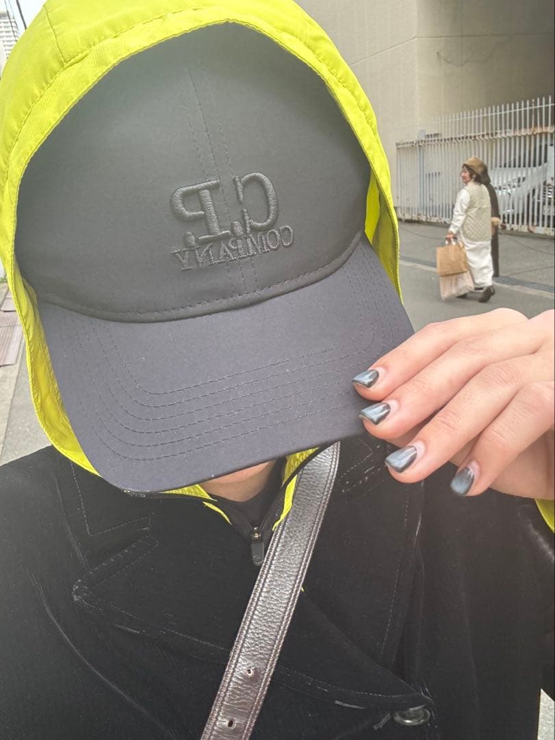 帽子 c.p company goggle cap L black tec