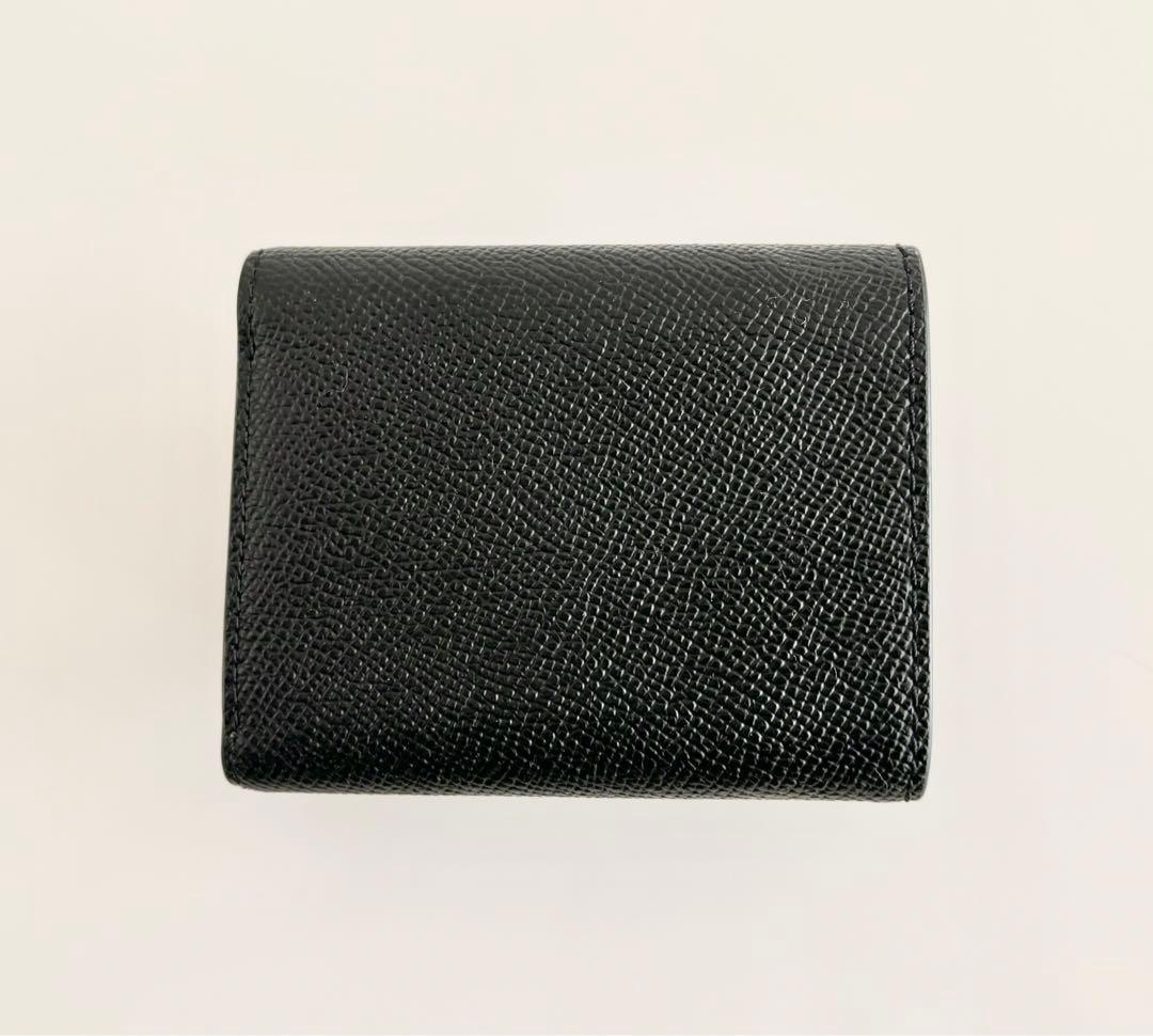 世*ん様 極美品 COACH ミニ財布 三つ折り財布 ブラック