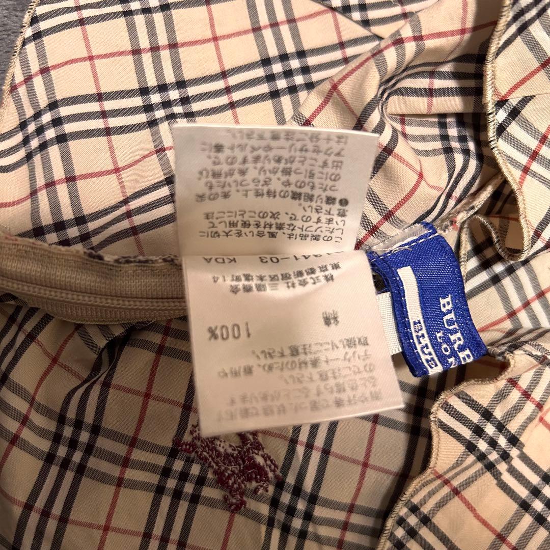 BURBERRYチェック柄フリルキャミソール38