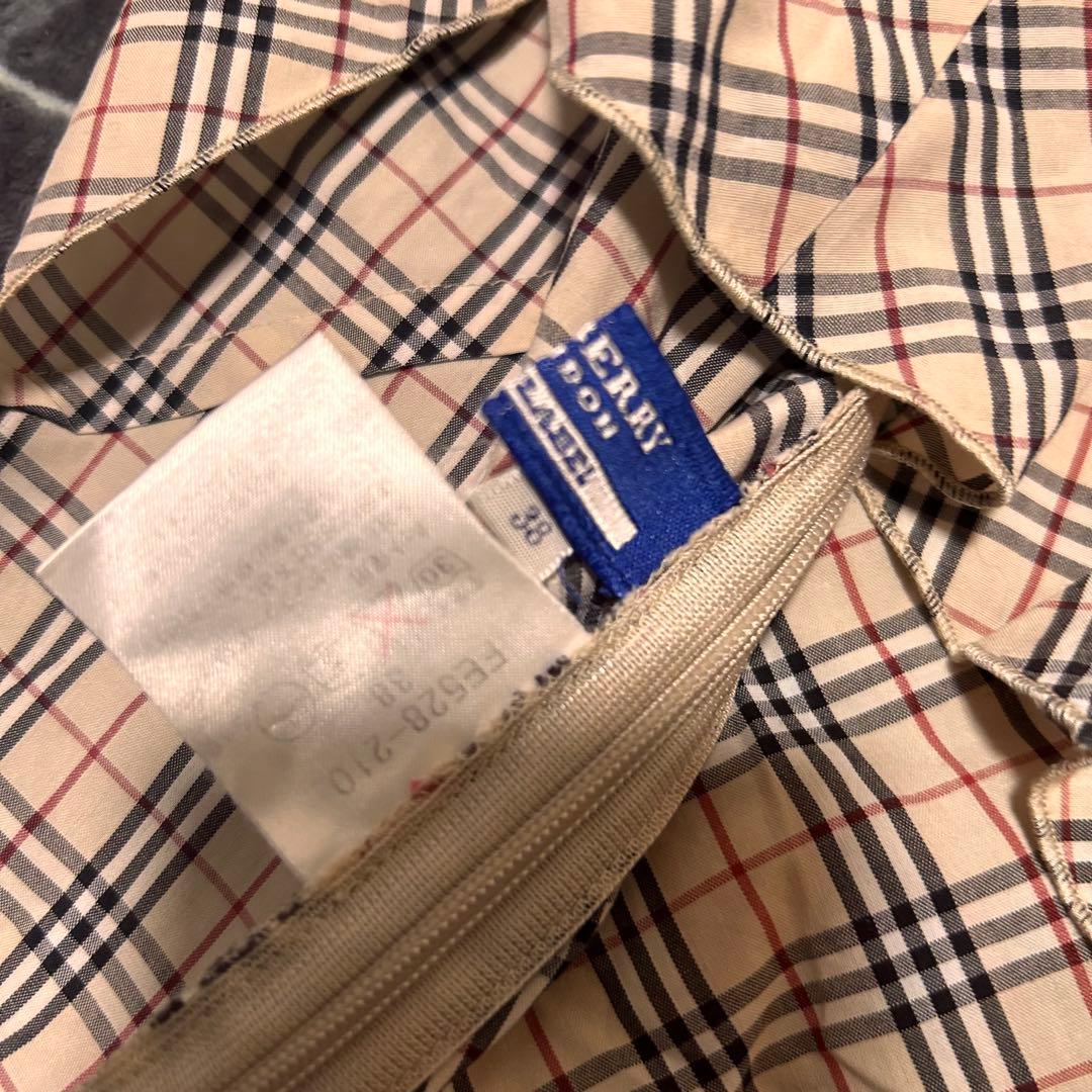 BURBERRYチェック柄フリルキャミソール38