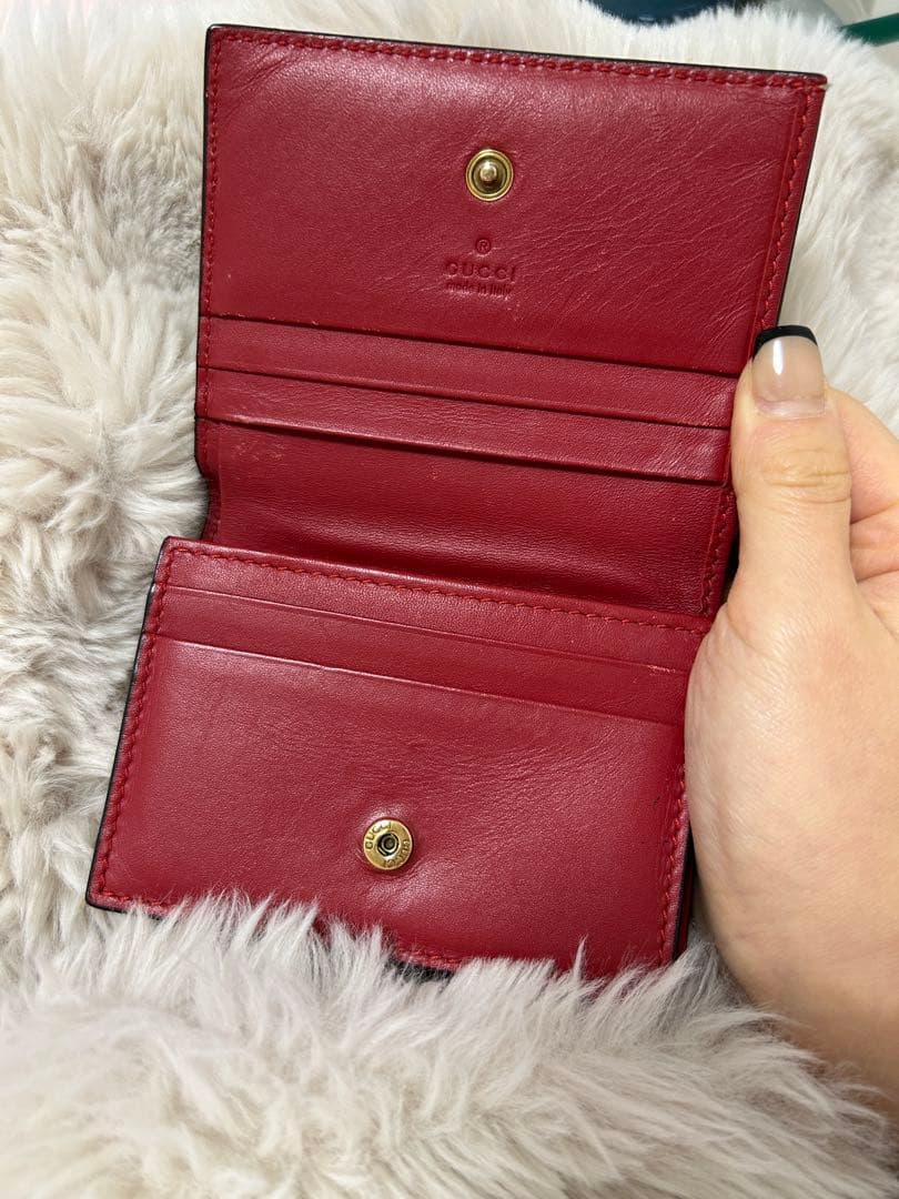 Gucci チェリー二つ折り財布