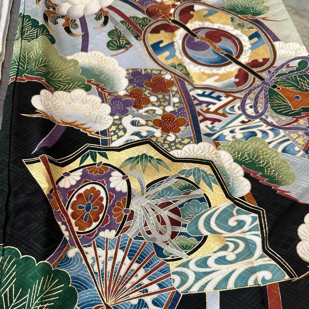 産着 男の子 正絹
