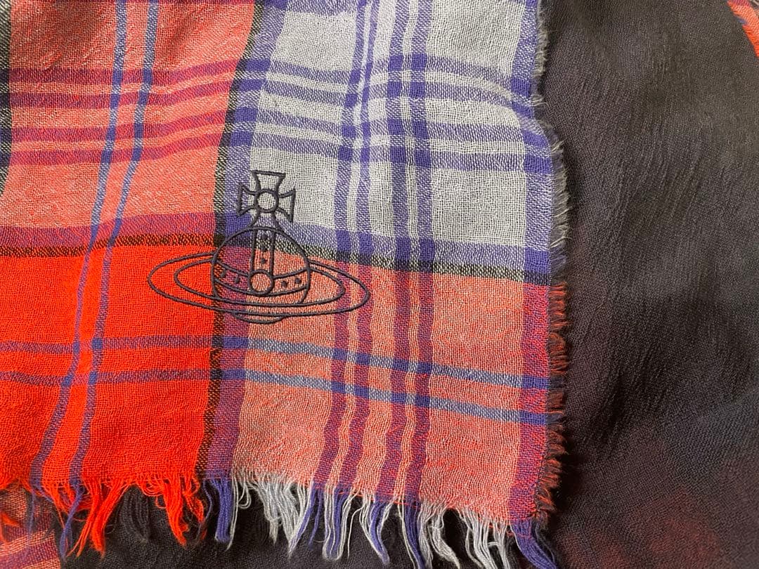 【新品未使用】Vivienne Westwood チェック柄ストール