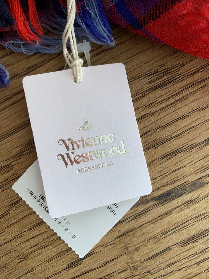 【新品未使用】Vivienne Westwood チェック柄ストール