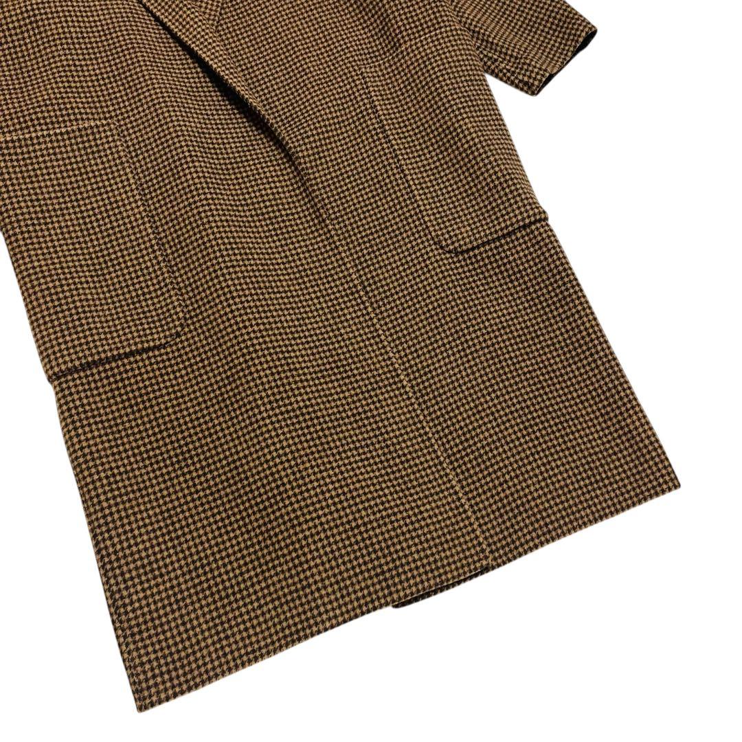 TODAYFUL トゥデイフル オーバーチェックコート 38 ブラウン ロング