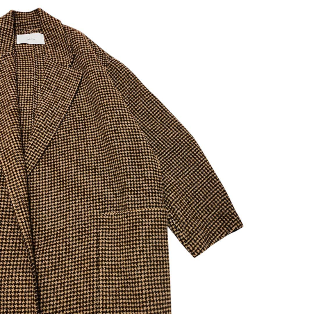 TODAYFUL トゥデイフル オーバーチェックコート 38 ブラウン ロング