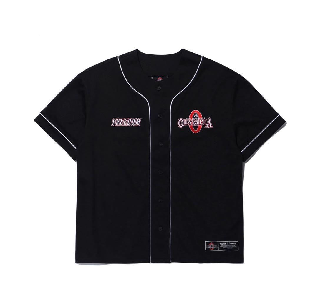 OLYMPIA FREEDOM フリーダム ベースボールシャツ ブラック3XL