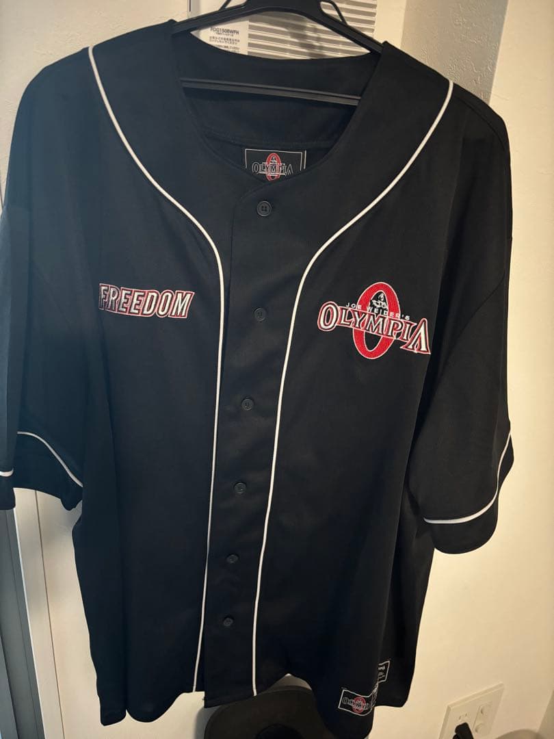 OLYMPIA FREEDOM フリーダム ベースボールシャツ ブラック3XL