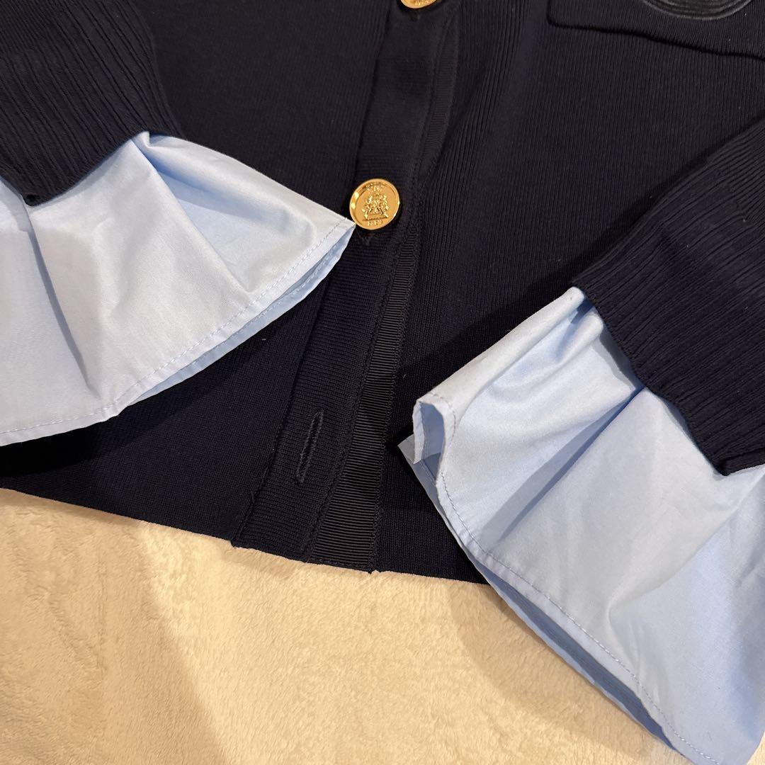 eimy is store Attached collar ニットジャケット