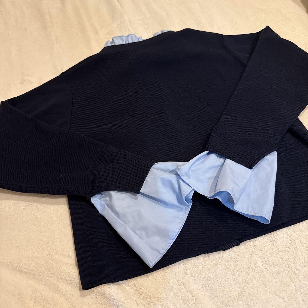 eimy is store Attached collar ニットジャケット