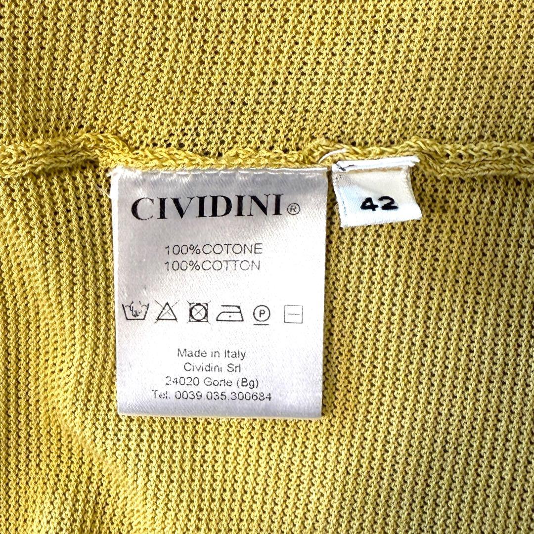 極美品 CIVIDINI チヴィディーニ コットンニットカーディガン サイズ42