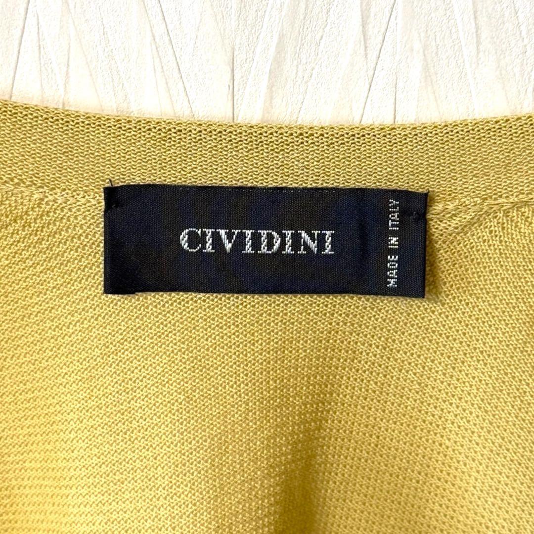 極美品 CIVIDINI チヴィディーニ コットンニットカーディガン サイズ42