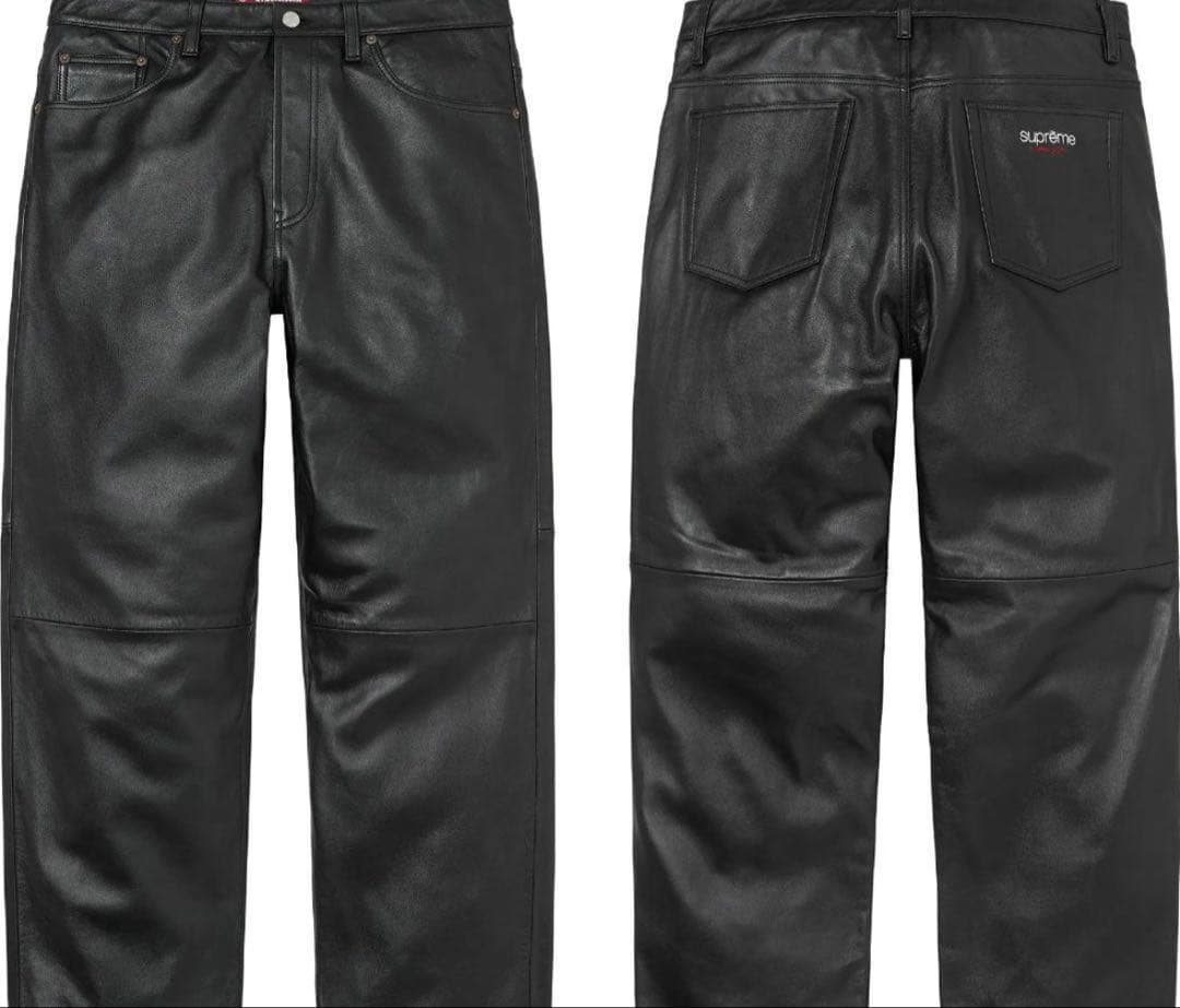 パンツ Supreme 24AW Leather Baggy 5-Pocket Jean