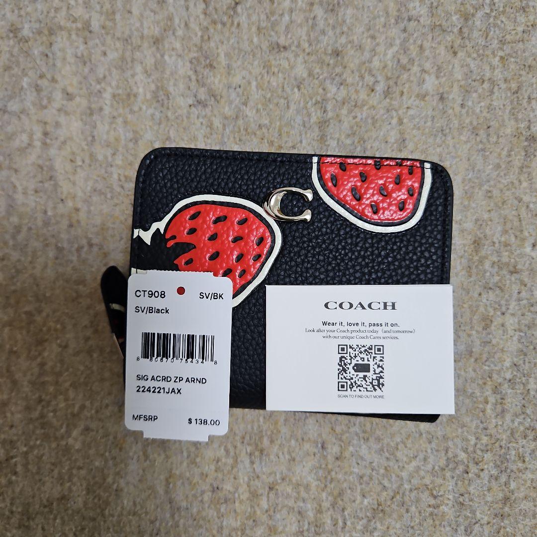 3娘mamaさま専用 COACH苺柄ミニ財布