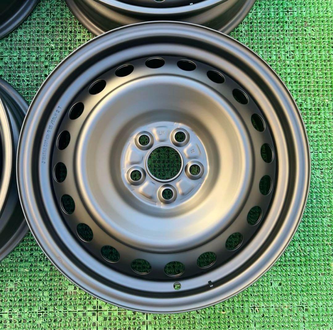 トヨタ 120系ラクティス 16インチ純正ホイール マットブラック塗装 2本①