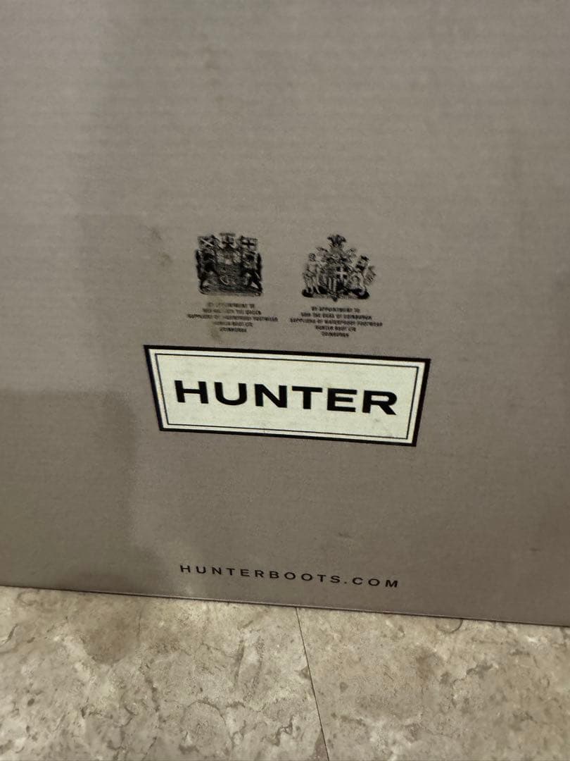 HUNTER ネイビー 長靴 バックル付き　美品