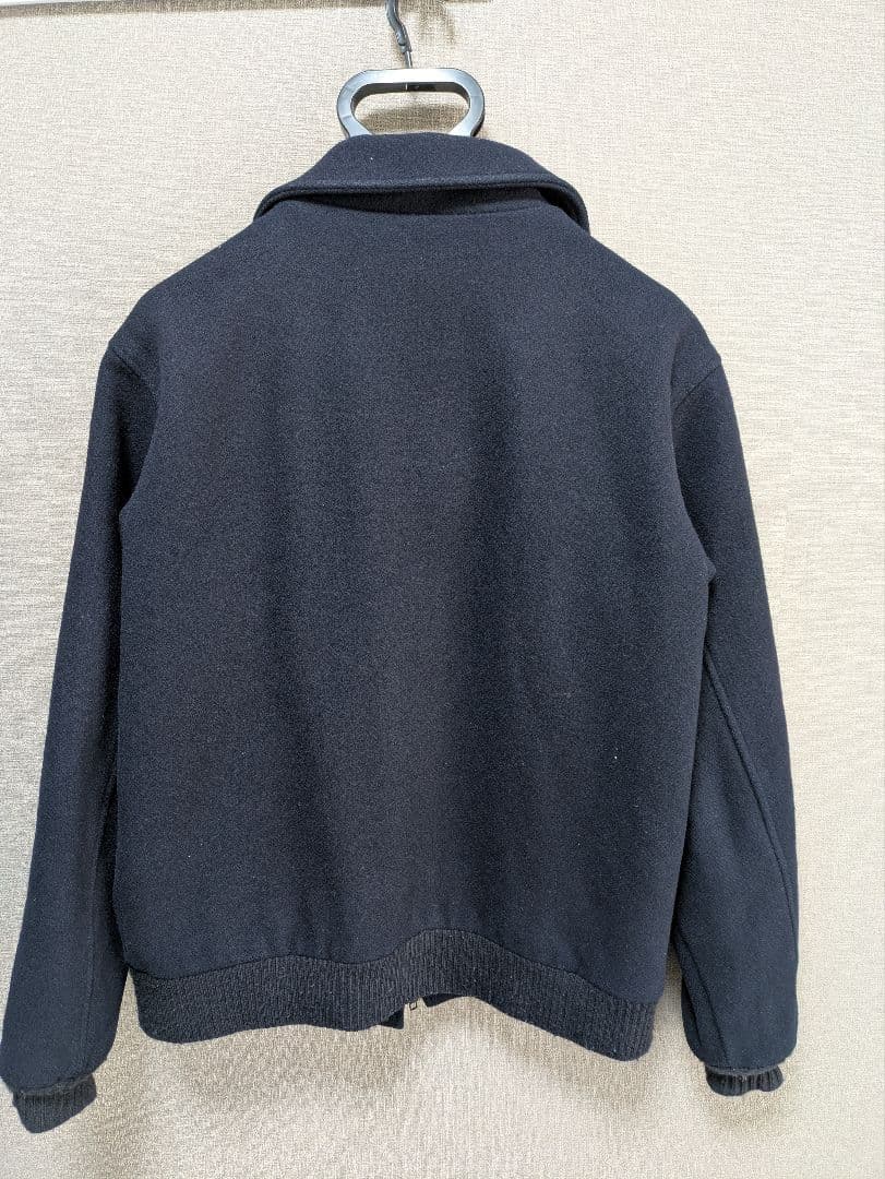い*お様 米国製　90s l.l.bean メルトンブルゾン　ネイビー