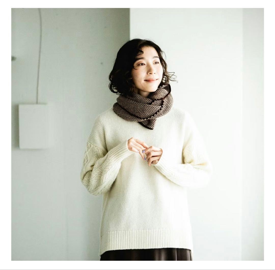 北欧暮らしの道具店yourwear / ユアウェア / ウールジャガードマフラー