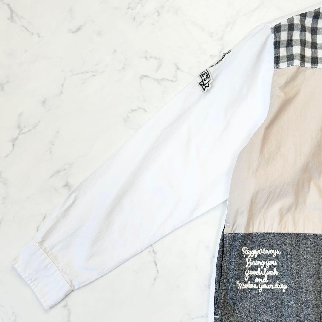 【新品】drug store's ドラッグストアーズパッチワークシャツワンピース