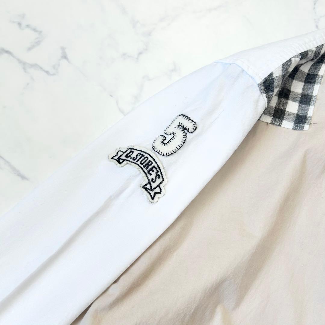 【新品】drug store's ドラッグストアーズパッチワークシャツワンピース