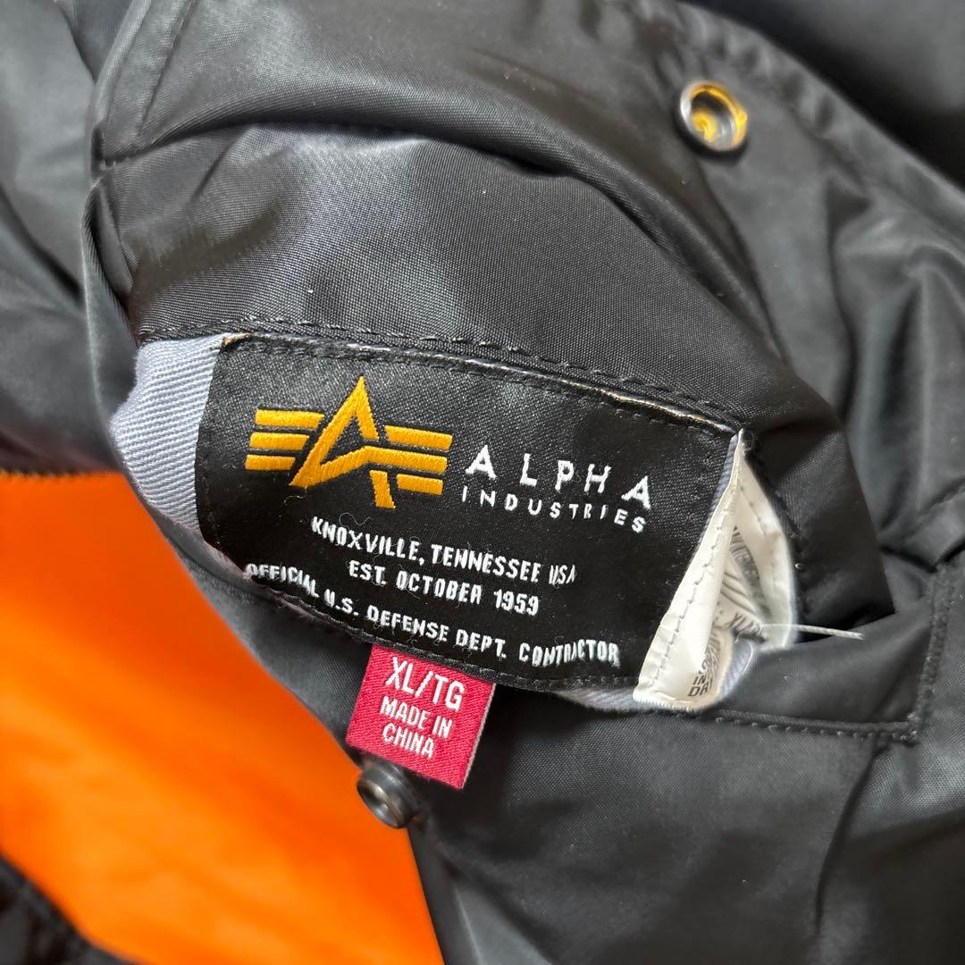 ALPHA MA-1 ブラック　XL
