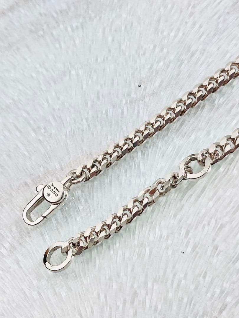 【超美品】GUCCI 喜平チェーン ネックレス 男女兼用　SV925 3ミリ