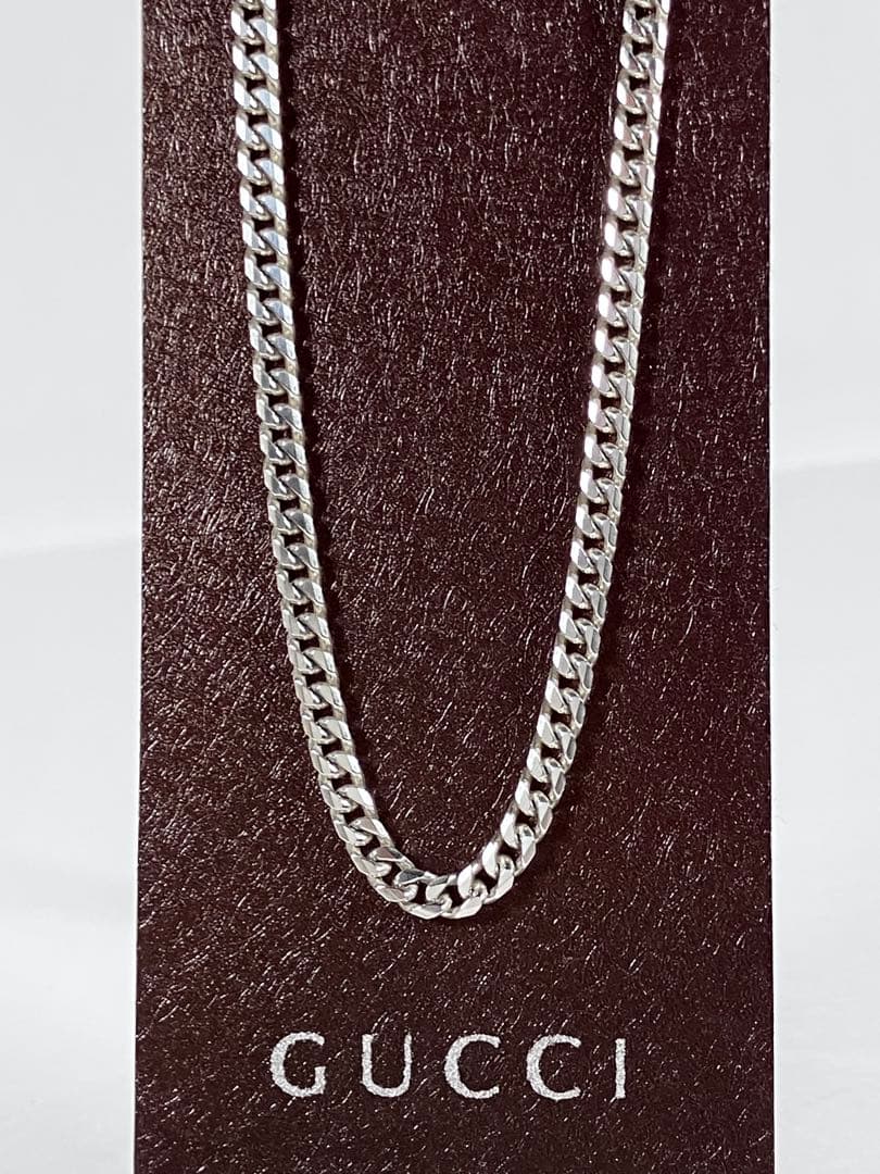【超美品】GUCCI 喜平チェーン ネックレス 男女兼用　SV925 3ミリ