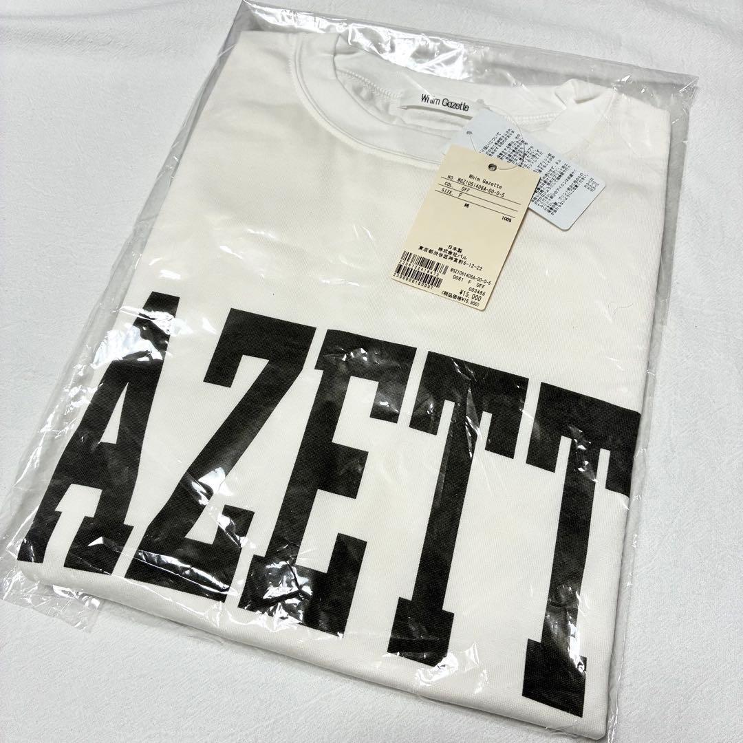 【タグ付き未使用品】Whim Gazette GAZETTEロゴ Tシャツ
