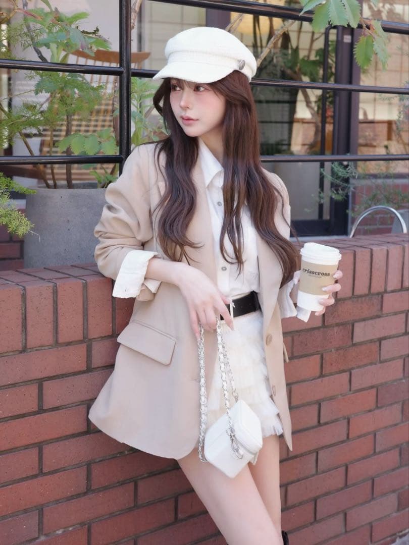 Darich♡ウエストマークテーラードジャケット　(BEG・Sサイズ)