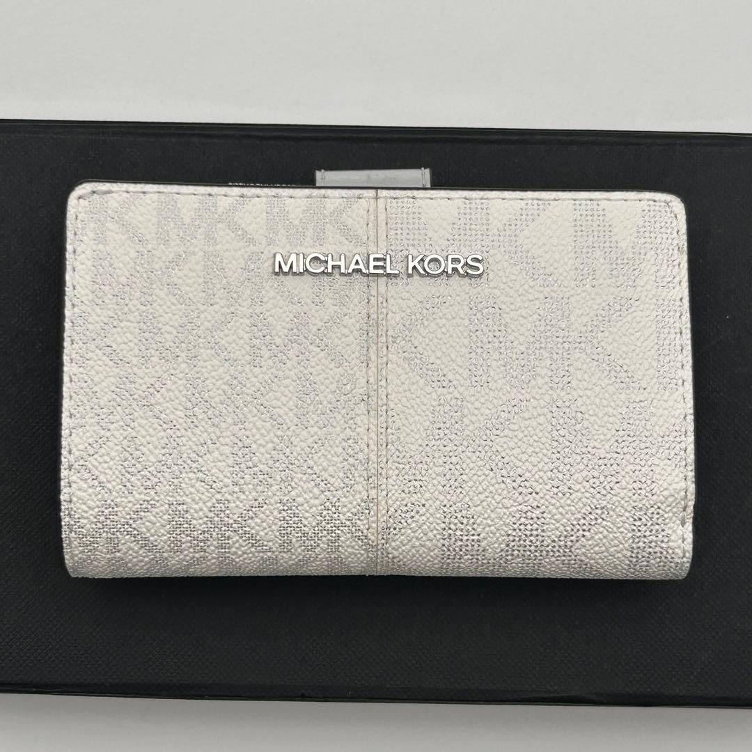 ✨極美品✨ マイケルコース 二つ折り財布 MK 総柄 レザー ジェットセット