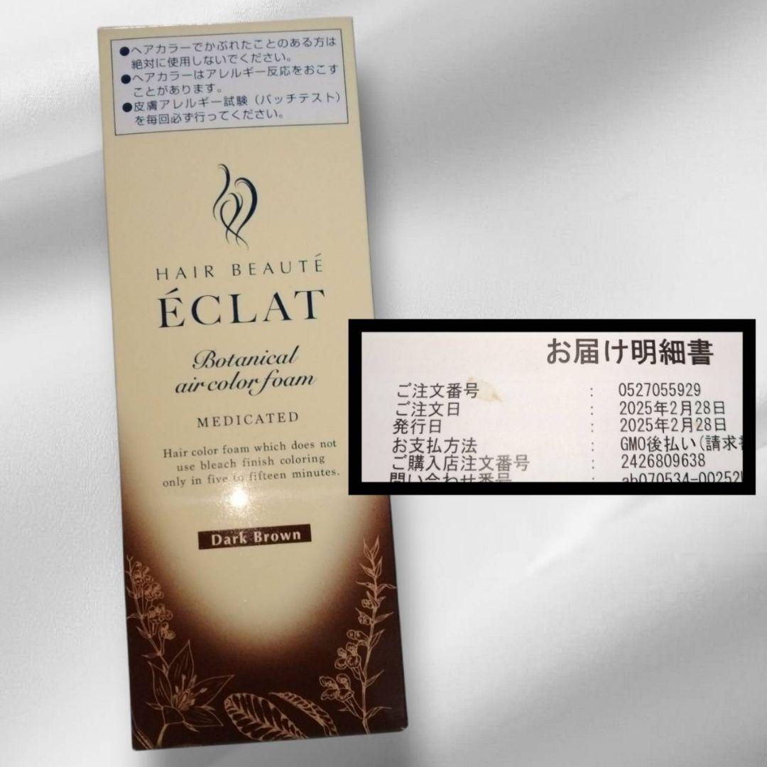 ヘアボーテ エクラ エア カラー ダークブラウン 80g×2本