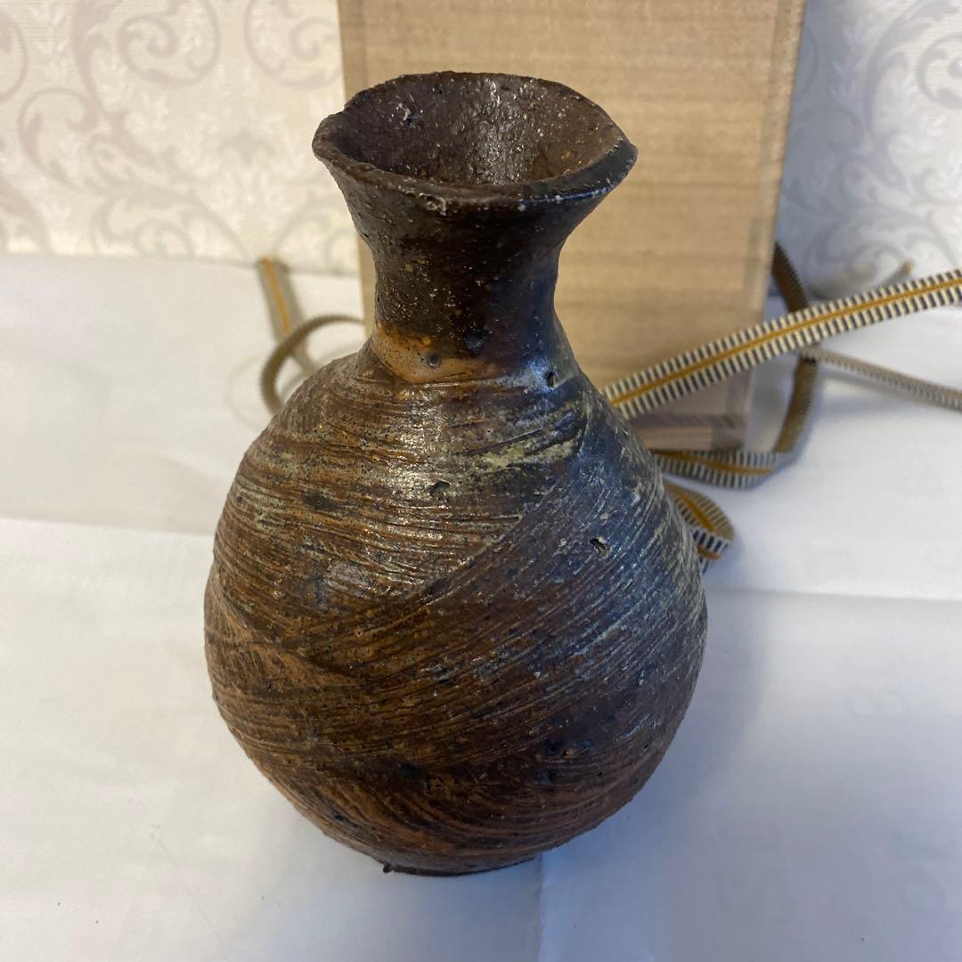 常滑刷毛目小壺