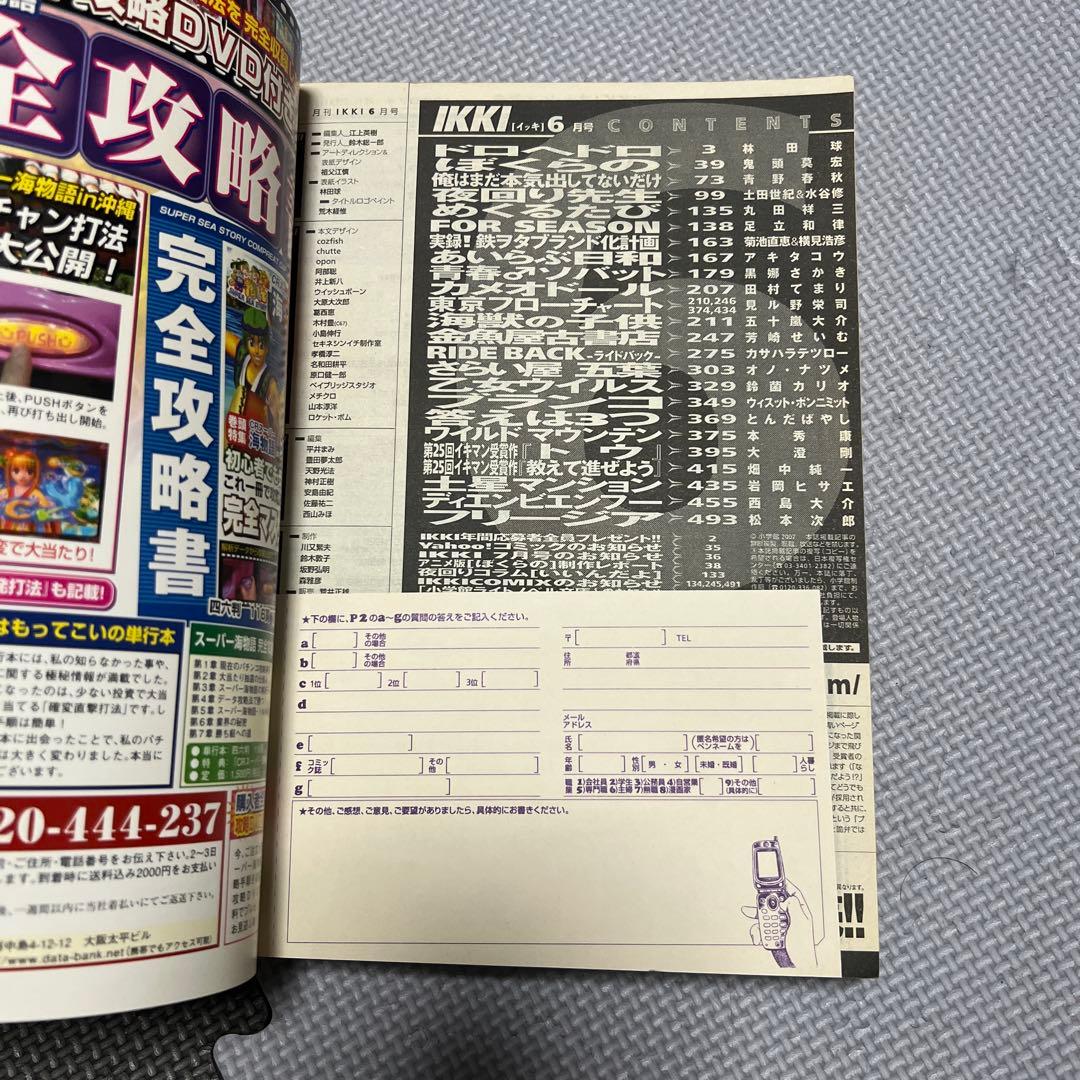 月刊IKKI ドロヘドロ 林田球 2007年6月号 表紙 本誌 切り抜き