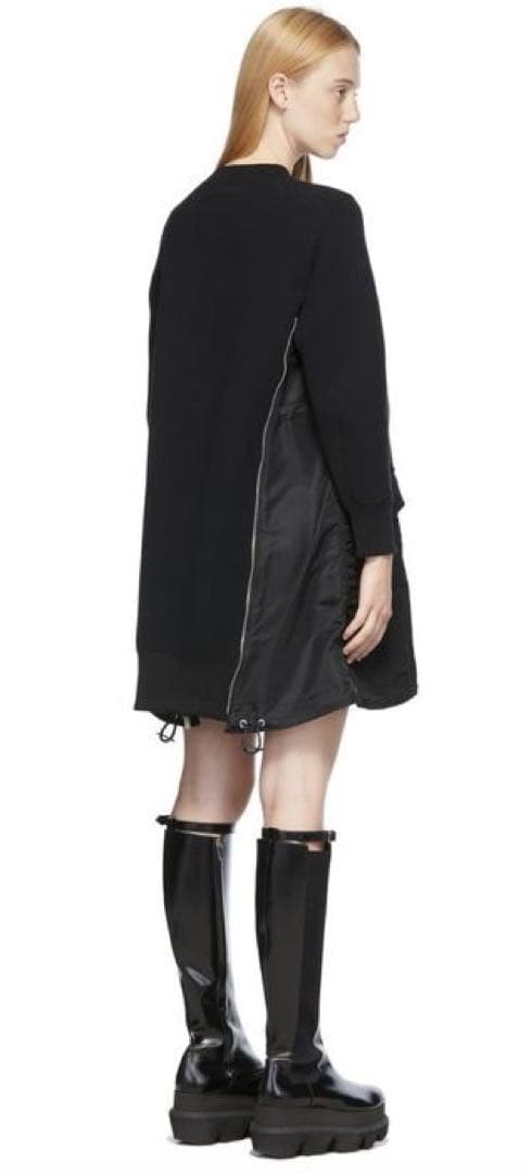 美品 sacai Sponge Sweat Nylon Twill Dress