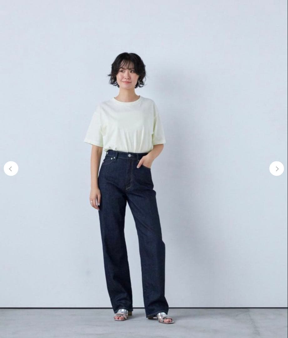 yanuk ヤヌーク ボーイズストレート LEA ワンウォッシュインディゴ 25