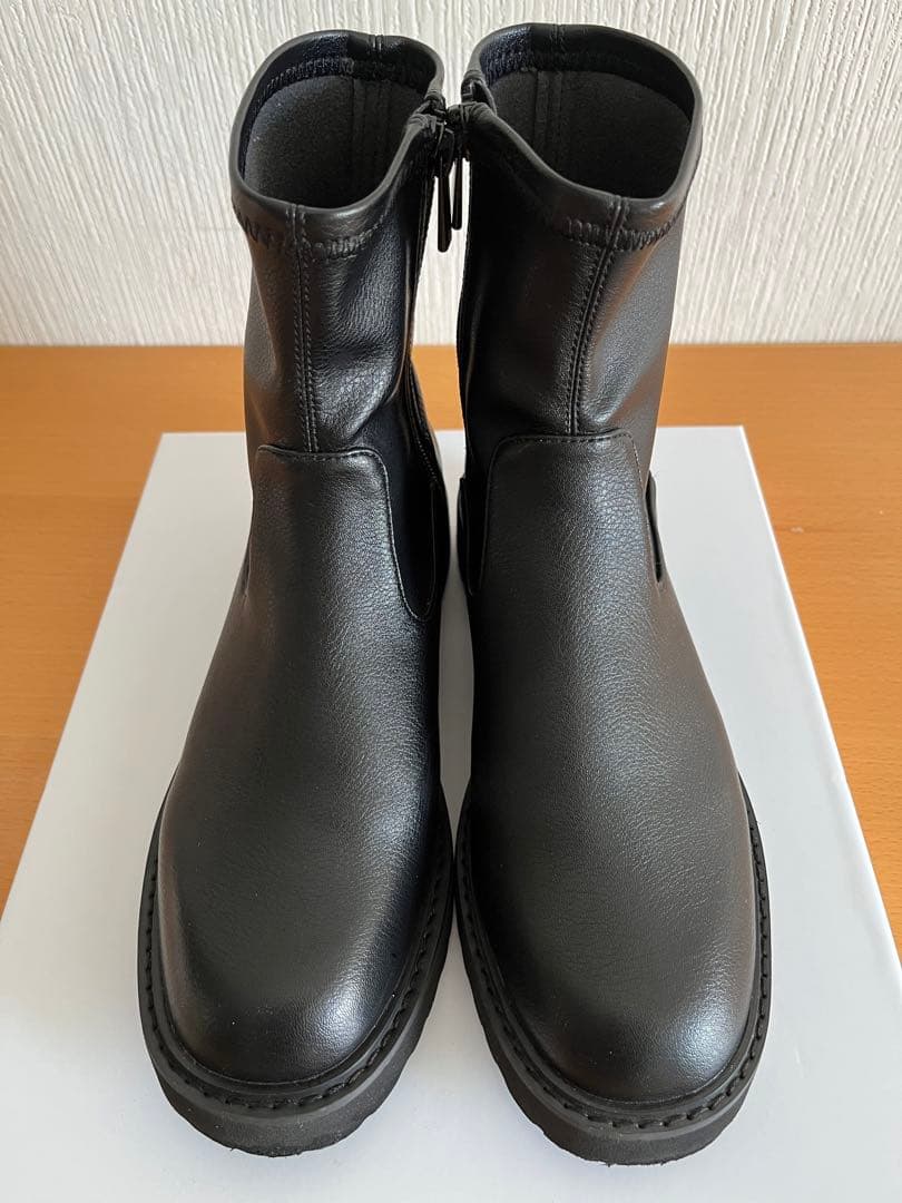 LE TALON 3.5cmトラックソールフィットショートブーツ M