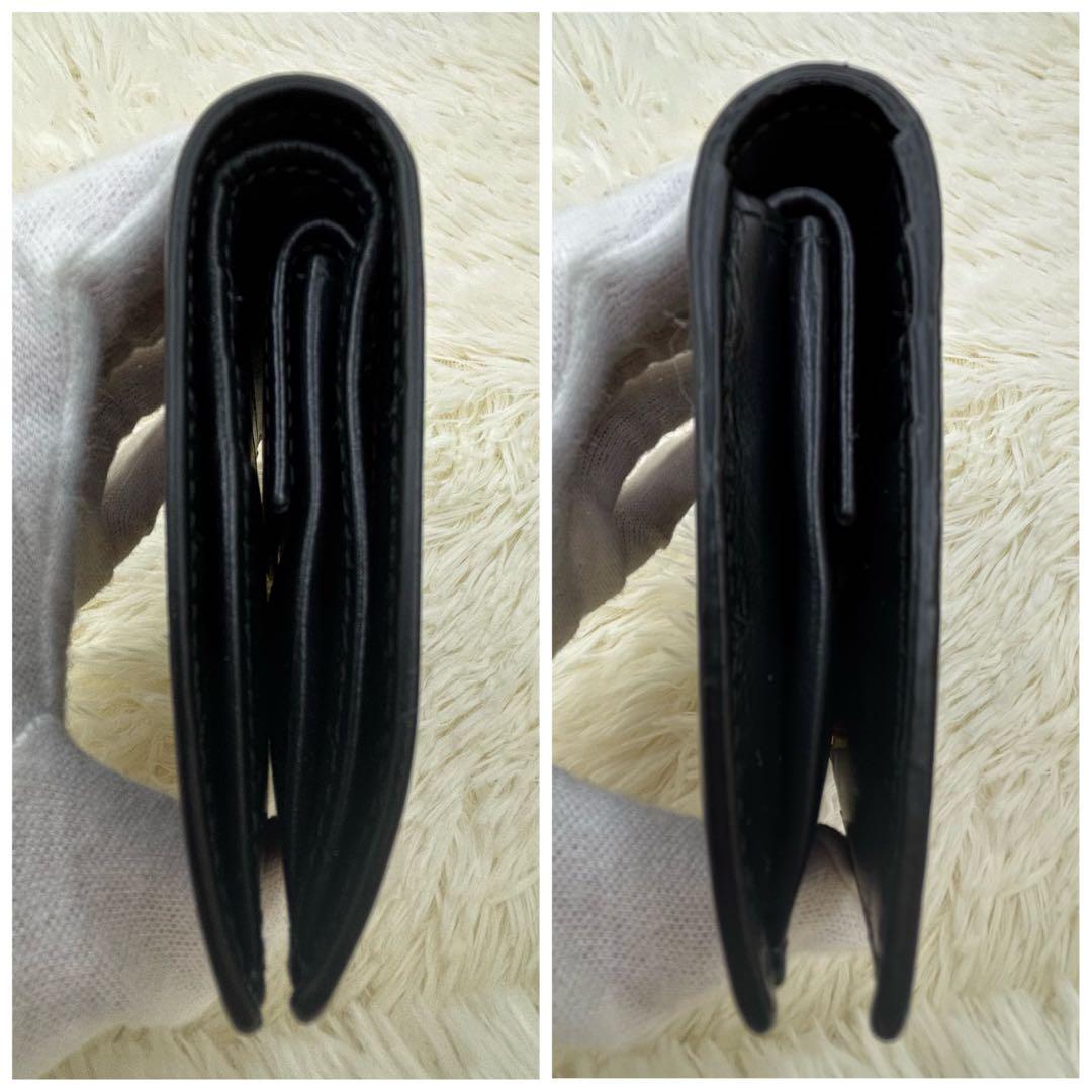 PRADA ヴィッテロムーブ 折り財布 三角ロゴ ゴールド RFID