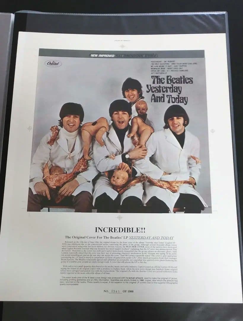 ビートルズ THE BEATLES INCREDIBLE！！♣原版限定ポスター