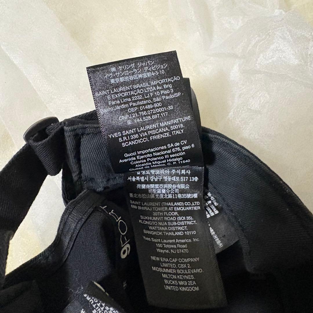 ニューエラ×SAINT LAURENT NEW ERA キャップ　ケリングタグ