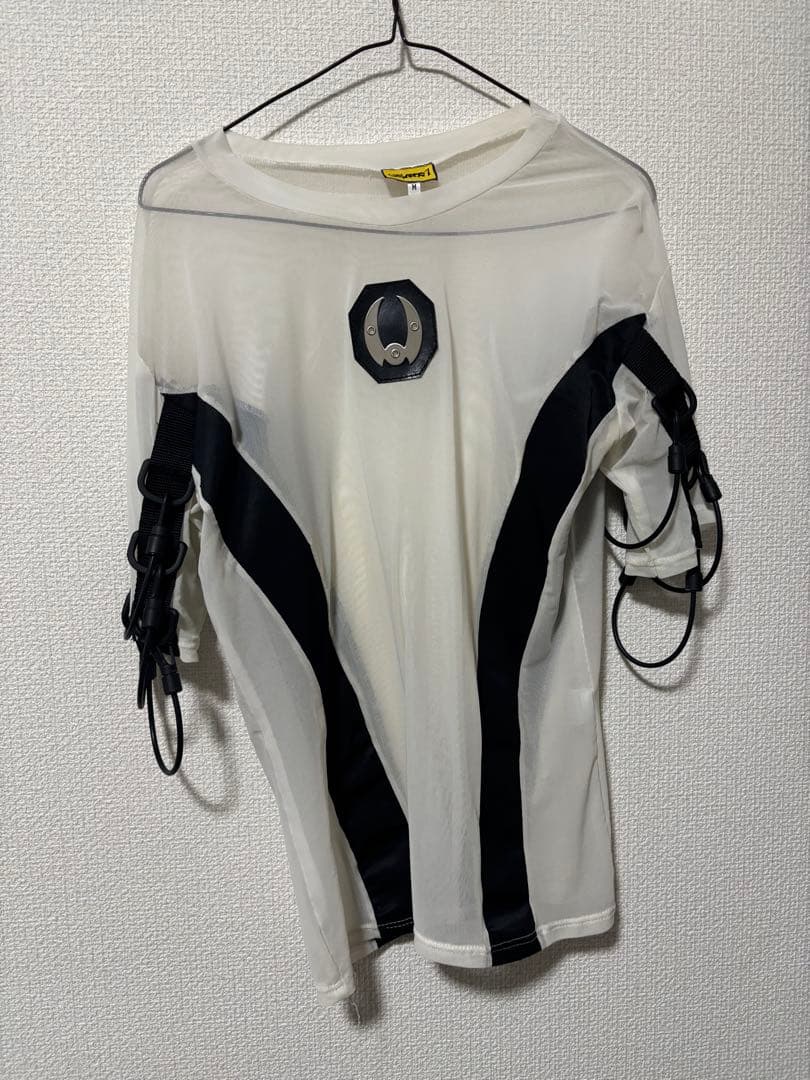 sektor1 ギミック Tシャツ メッシュ サイバー パンク Y2K Y3K
