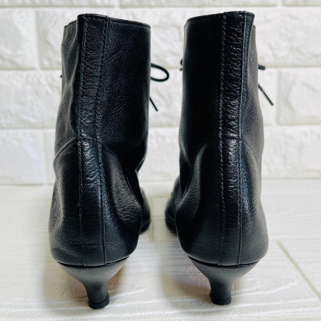 repetto レペット レースアップショートブーツ 黒 36 本革 23cm