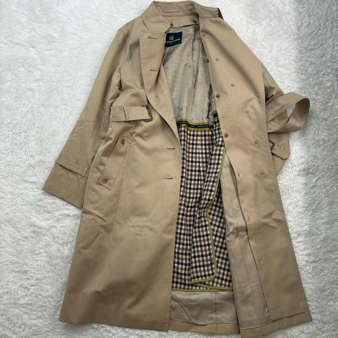 Aquascutum アクアスキュータム ライナー付き トレンチコート 7F